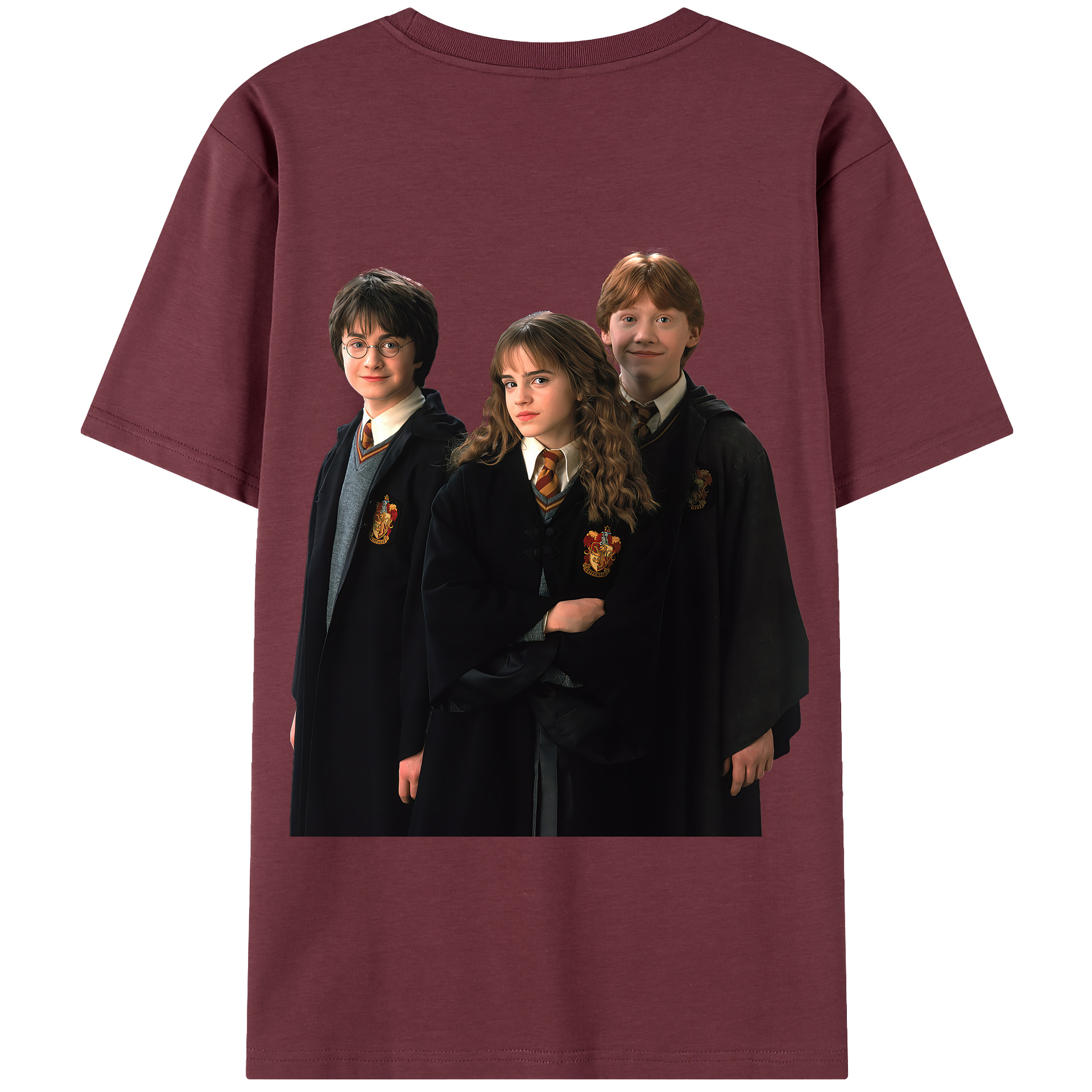 （画像用） Harry Potter ハリー・ポッターシリーズ 綿100％半袖Tシャツ（背面プリント）